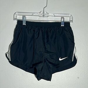 Nike Dri Fit Black High Waist Pull On Lined Athletic Running Shorts Women's M